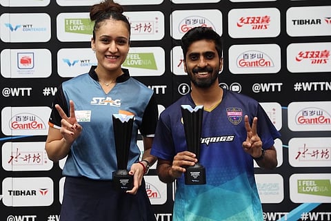 Manika Batra and Sathiyan Gnanasekaran