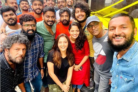 Manju Warrier with The Priest team