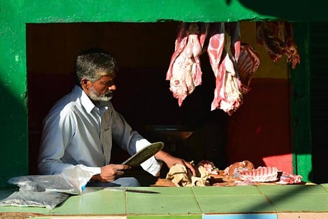 Representative image of a meatshop owner