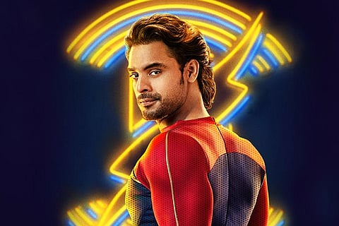 Tovino Thomas as Minnal Murali in a poster of the film