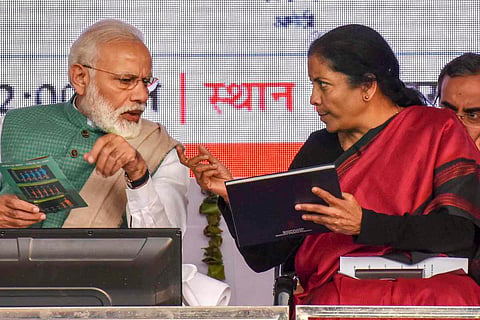 Prime Minister Narendra Modi and Finance Minister Nirmala Sitharaman.