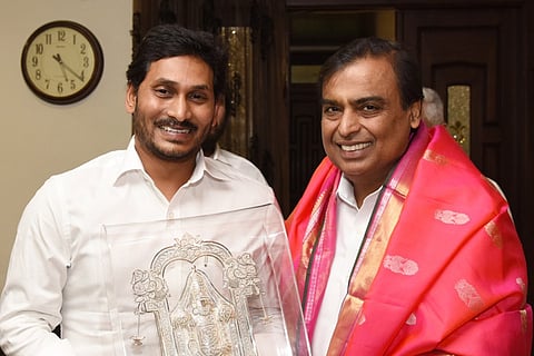 Politics or business? Mukesh Ambani meets Andhra CM Jagan at his residence