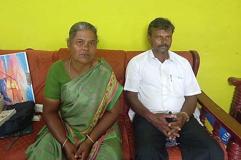 Muthulakshmi with her brother Maruthamuthu