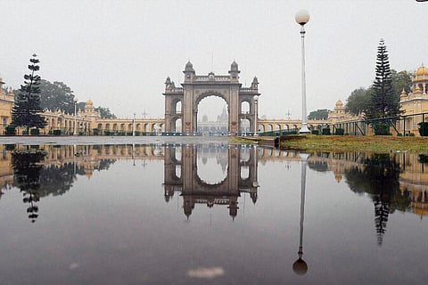 A nice view of the Mysore Palace in Mysuru