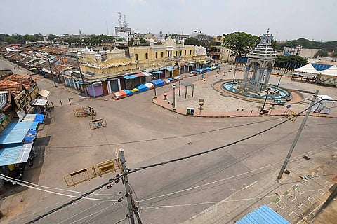 Lockdown in streets of Mysuru