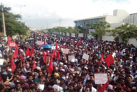 Unrest in Chennai’s auto hub as workers protest against Renault-Nissan ancillary