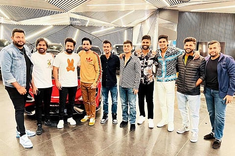 Indian cricketers meet Jr Ntr