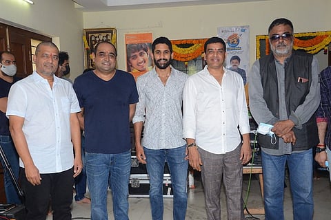 Naga Chaitanya with Thank you team