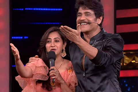 Bigg Boss contestant Lasya and host Nagarjuna