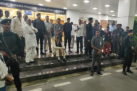 Amaravati row: Chandrababu Naidu detained after suspension from Andhra Assembly