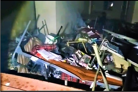 Irked at being denied holidays, students vandalise Narayana Junior College in Hyderabad