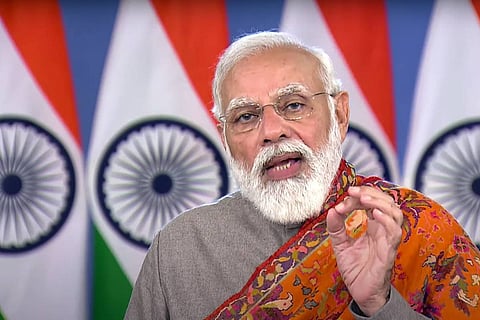 Prime Minister Narendra Modi addressing the nation over the repeal of the farm laws