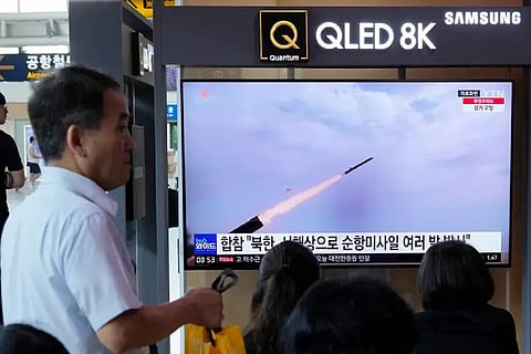 North Korea fires missiles amid silence over US soldier