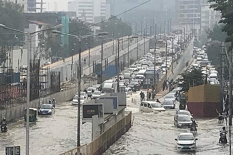 Outer ring road flooding