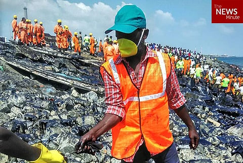 Chennai oil spill could cause health issues for clean-up volunteers, even cancer, says medical team