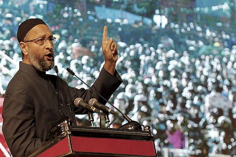 Asaduddin Owaisi addressing a gathering