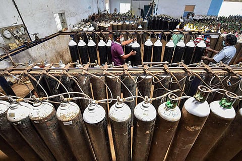 Oxygen cylinders