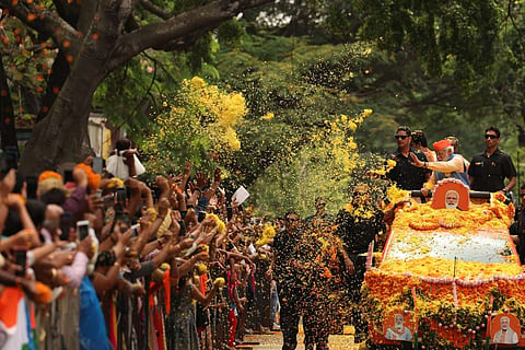 PM Narendra Modi roadshow in Bengaluru
