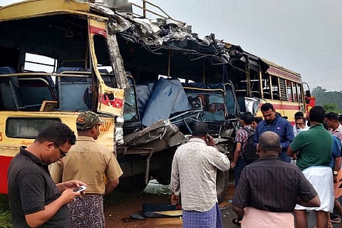 Bus accident in Palakkad