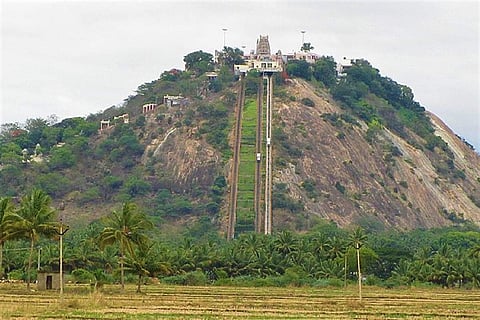 The murugan temple in Palani in Tamil Nadu