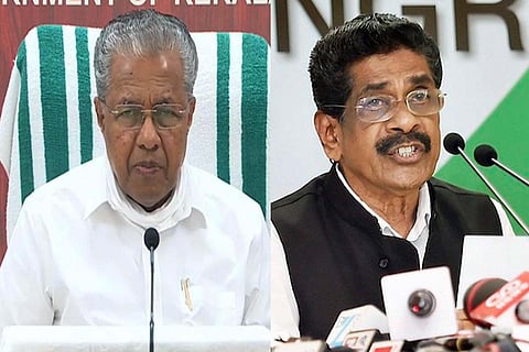 CM Pinarayi Vijayan and KPCC president Mullappally Ramachandran
