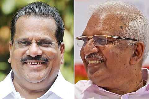 Collage of Kerala CPIM leaders P Jayarajan and EP Jayarajan