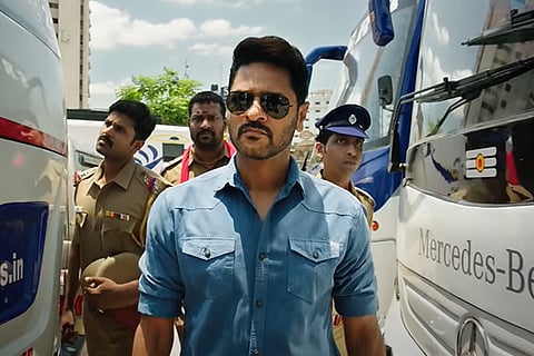 Prabhu Deva as cop in the trailer of Pon Manickavel