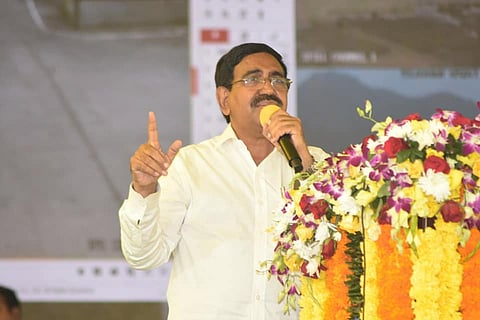 Former TDP minister Ponguru Narayana who was held for leak of class 10 SSC board exam question paper