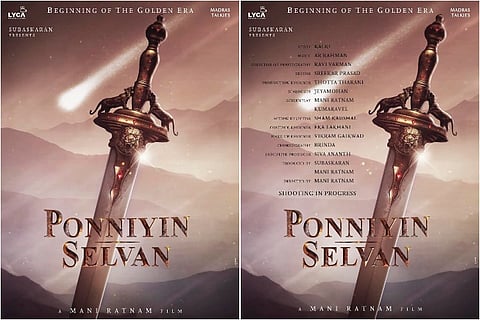 Mani Ratnam's 'Ponniyin Selvan' poster out, lyricist not mentioned in crew