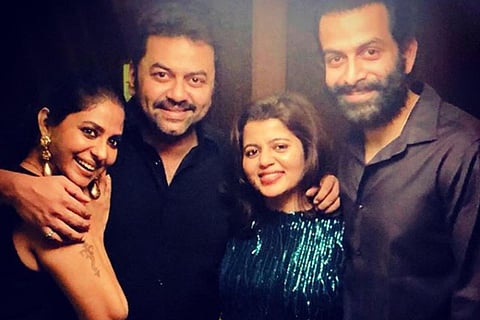 From left: Poornima, Indrajith, Supriya, Prithviraj