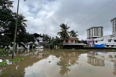 A water logged road in Kochi