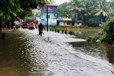 Inundated road