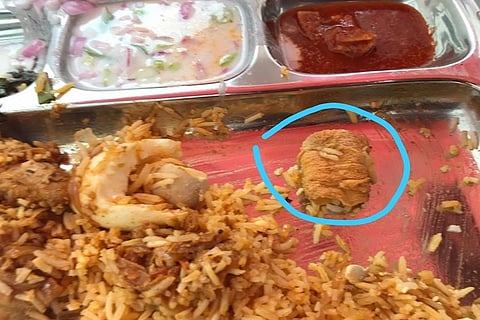 Coins, worms, bandaid: T’puram Technopark techies protest unhygienic food served