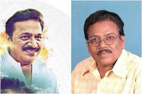 Collage of Renji Panicker and Kalamandalam Hyderali