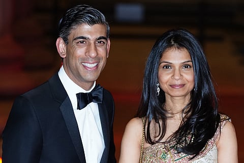 Rishi Sunak with wife Akshata Murthy
