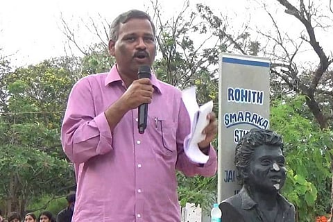 EFLU Teacher's association condemns raids at Professor Satyanarayana's house