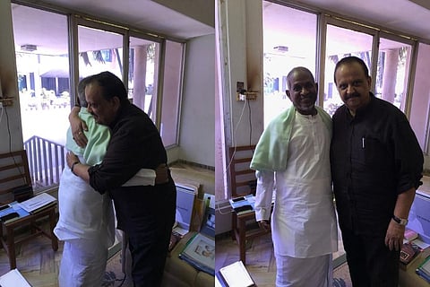 Ilaiyaraaja and SPB unite after royalties spat, pictures go viral