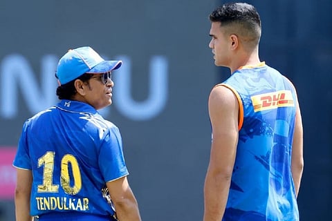 Sachin Tendulkar and Arjun