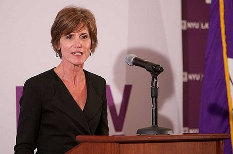 Trump fires US Attorney General Yates who defied travel ban