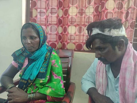Muthangi Amrutha and Yadayya, Dalit Christian couple from Kolkur village in Sangareddy district.