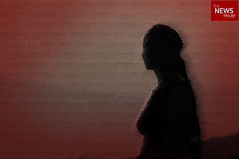 Representative image of a woman's silhouette against a red background