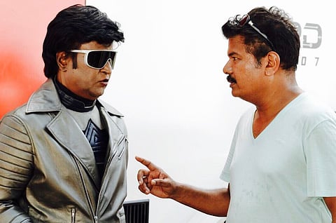 Rajinikanth and Director Shankar
