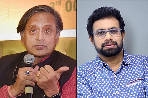 Collage of Congress MP Shashi Tharoor and CPI(M) MP John Brittas