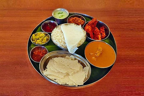 A non veg meals at Shetty lunch home in Kundapur in Mangaluru