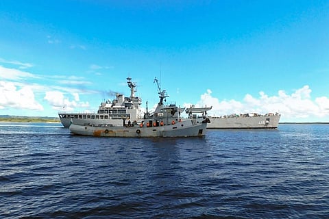 Vessels on the sea