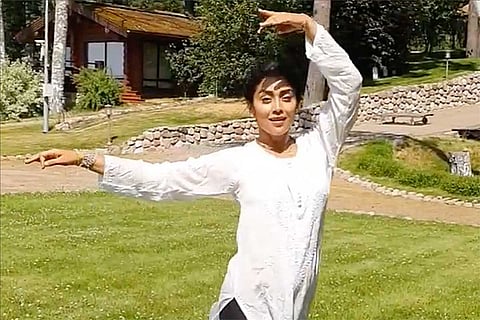 Shriya Saran performing Kathak