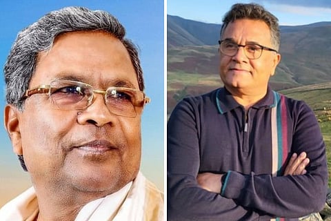Collage of Karnataka CM Siddaramaiah and Vishweshwar Bhat