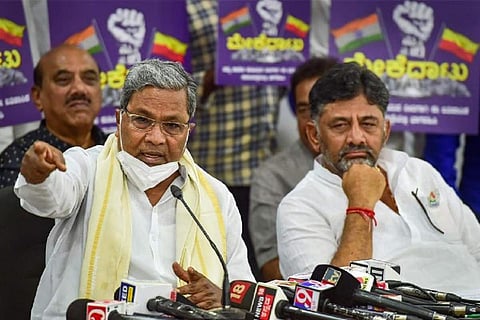 Siddharamaiah and DK Shivakumar