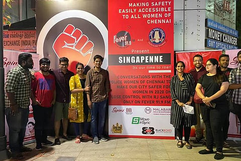 Chennai women cops and Fever FM run 'Singappenne' campaign for women's safety