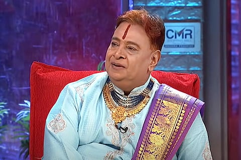 Sivasankar during a show on ETV Telugu